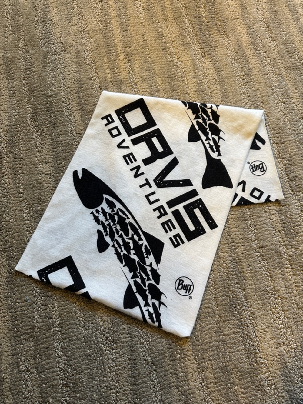 Buff White and Black Dravis Adventures Multifunctional Buff
